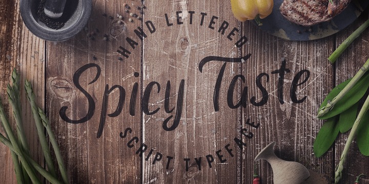 Font Spicy Taste